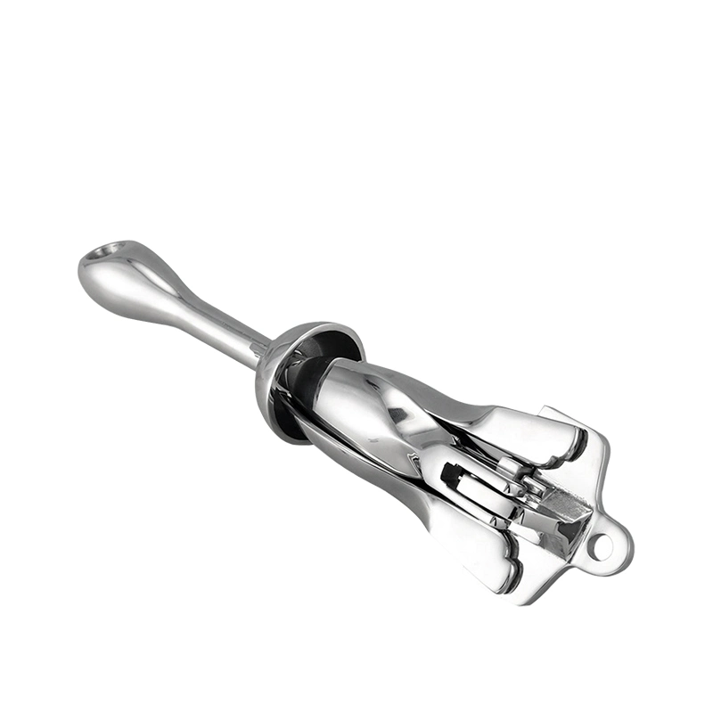 AISI316 Stainless Steel Hatch Marine Grapnel Mirror Grapnel Folding Boat Anchor