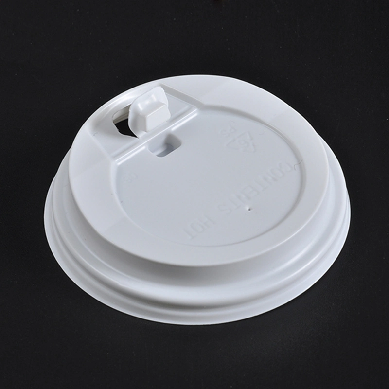 Reciclável Dome Branca tampas. 3.54" 90mm compartimento plástico chávena de café Tampa para bebidas portátil. Adapta-se 8, 10, 12, 16, 20, 24oz descartáveis copos de papel