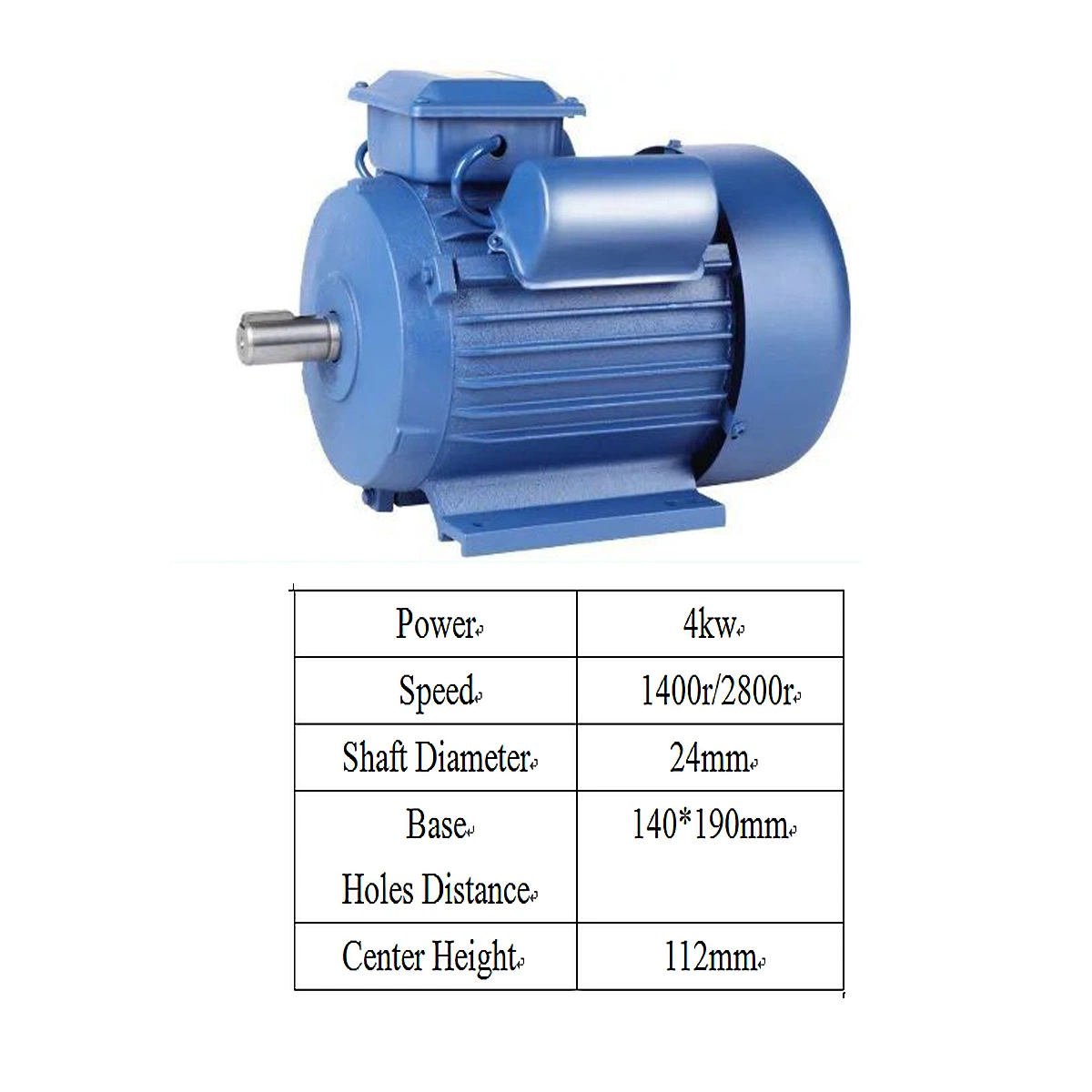 220V/230V 50Hz/60Hz Single Phase Capacitor Run Asynchronous Electric Motor