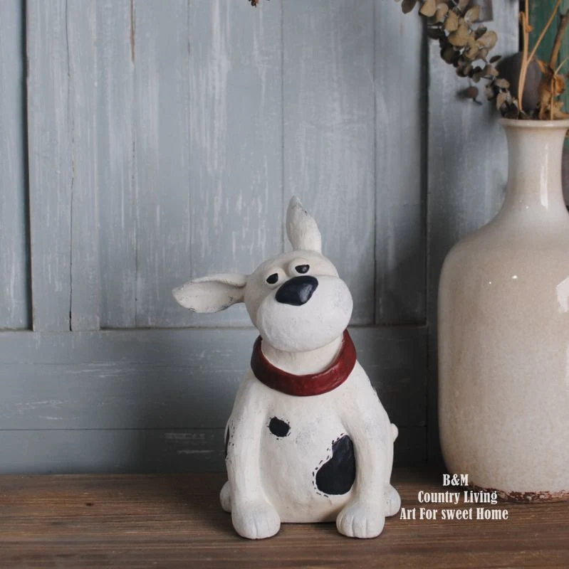 Adornos de Kawaii perro Animal Kit de resina figuras conjunto