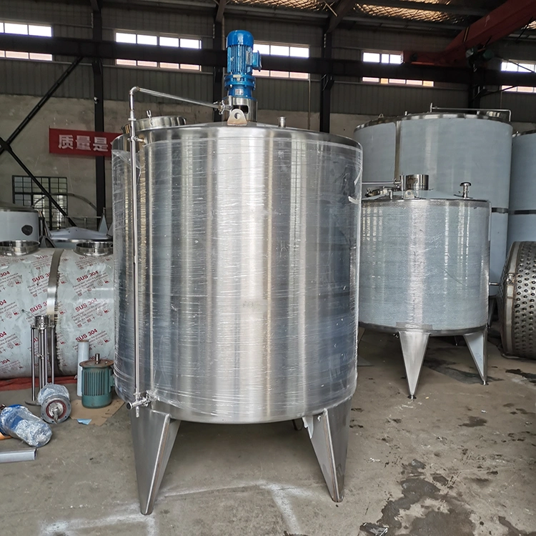 Food Liquid Gel Mixer Cool Heat Jacket Mixing Tank