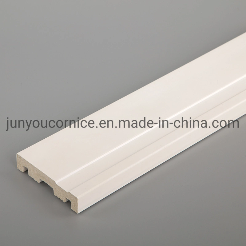 Waterproof Decorative White Foam Plastics Wall Skirting Board PS Skirting Board