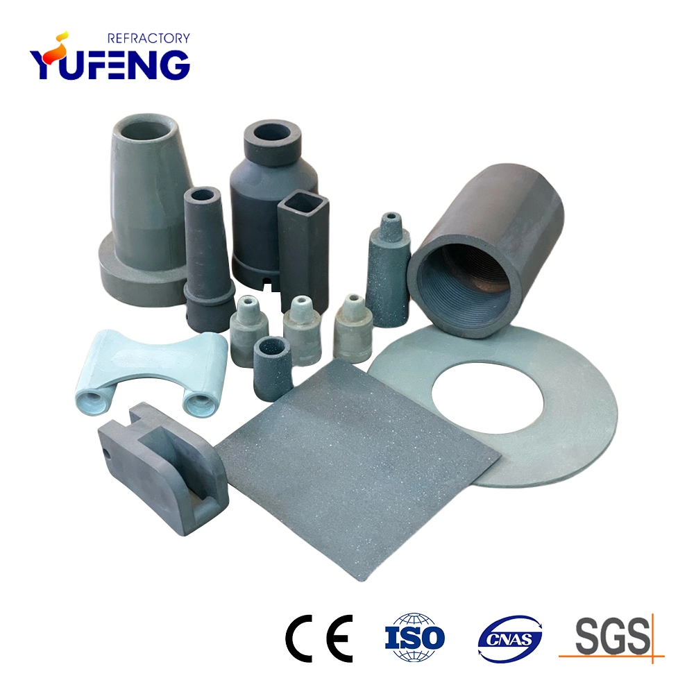 Nitride Bonded Silicon Carbide Kiln Dried Beam Plate Ceramic Burner Nozzle Protection Tubes