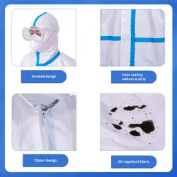 Safety Clothes Nonwoven Protective Coveralls Disposable Coveralls