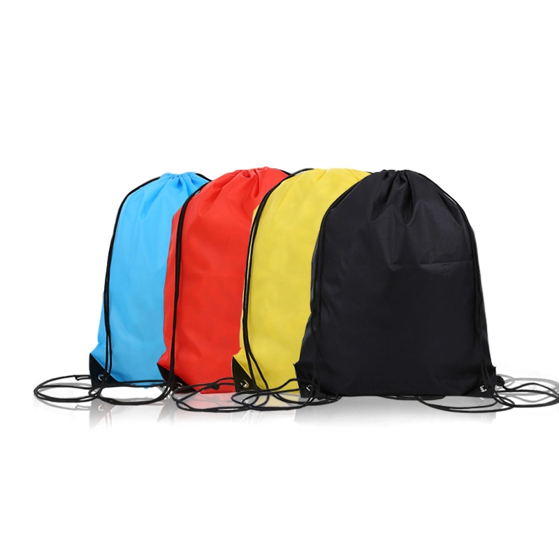 Waterproof Nylon Shoe Bag Drawstring Polyester Backpack