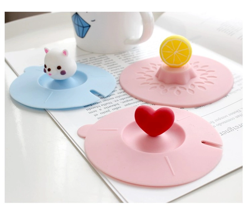 Wholesale Food Grade Can Put Spoon Silicone Cup Cover Universal