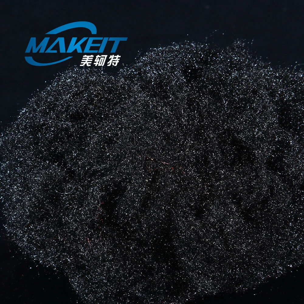 Recycled Polyester Staple Fiber in Black Color with Cheapest Price