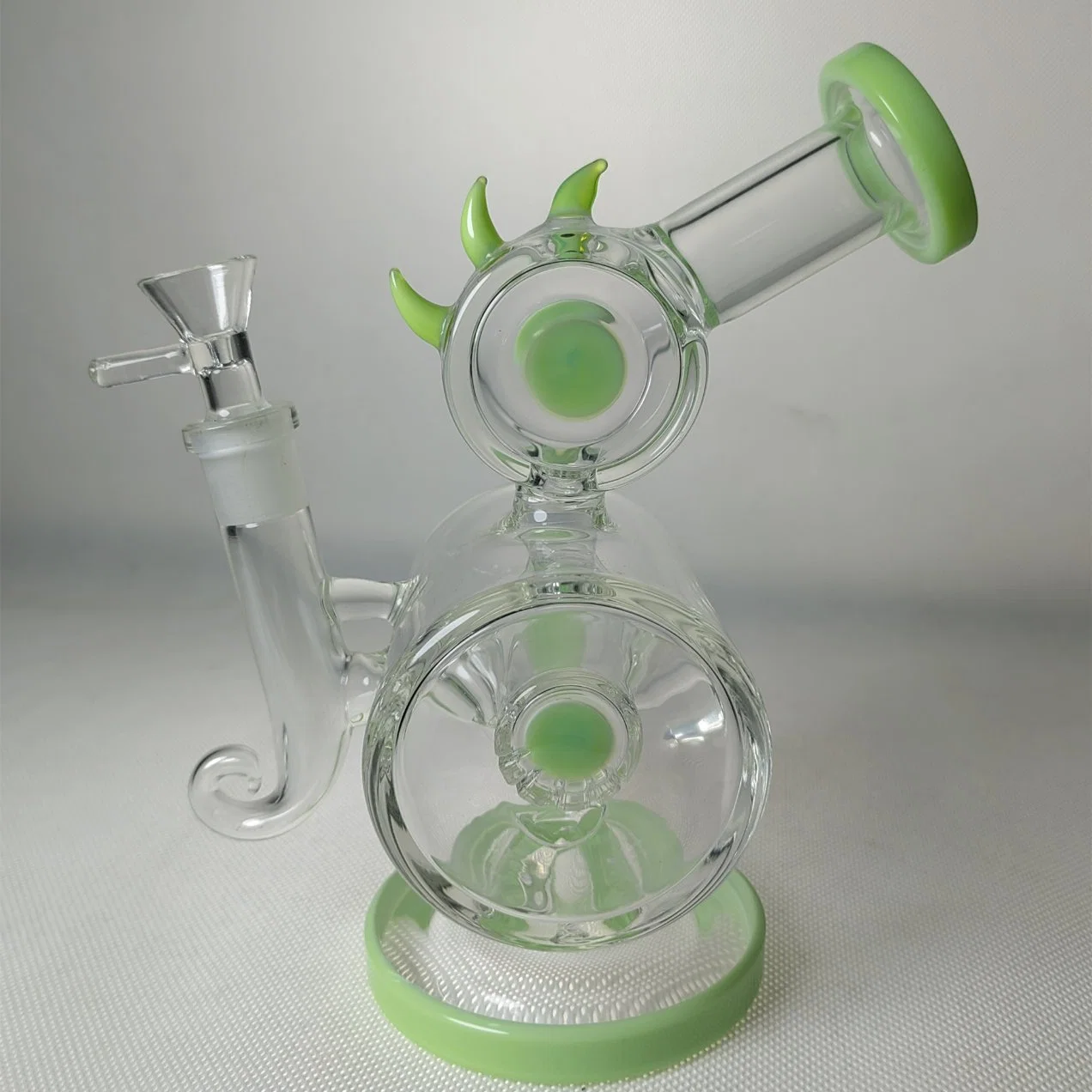 Fantastic Design Nice Green Glass Water Smoking Pipe