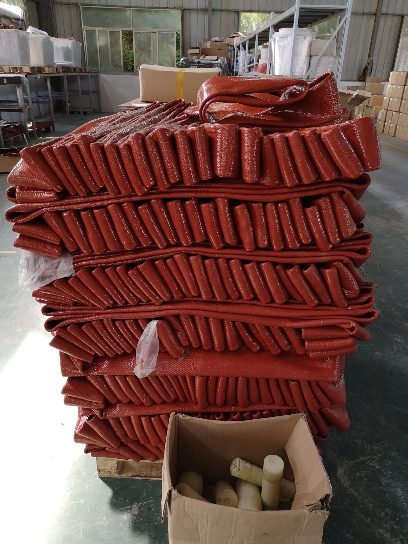 Heat-Insulation Protection Silicone Fiberglass Hose Protective Sleeve