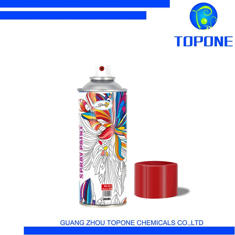 La couleur rouge Topone Décoration maison Design de Mode 400ml peinture en aérosol OEM