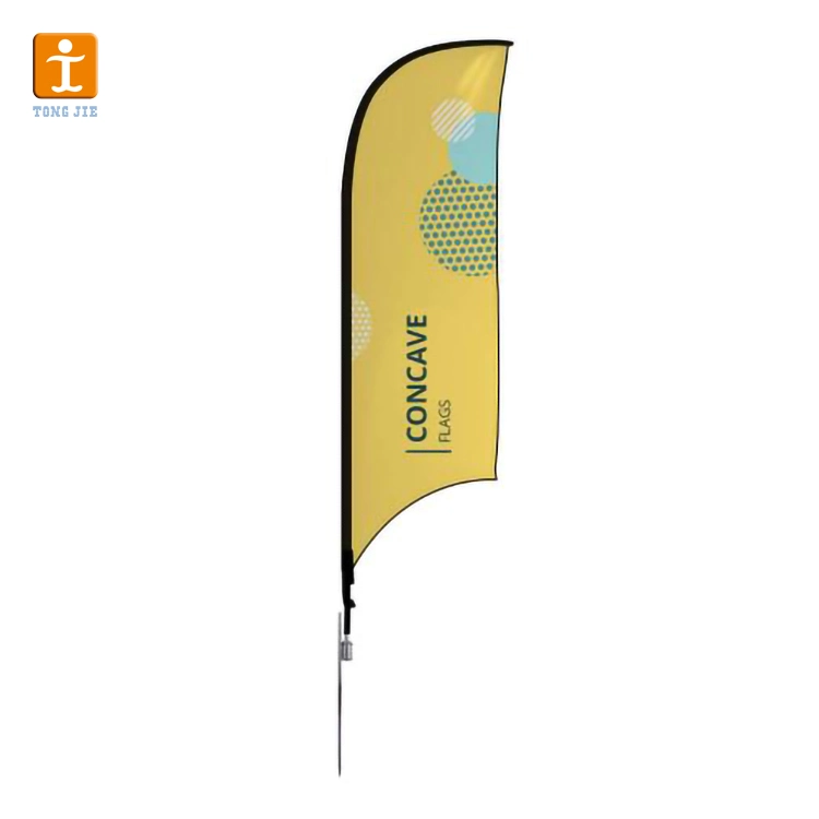 Werbung Strand Flagge mit Spike oder Cross Base