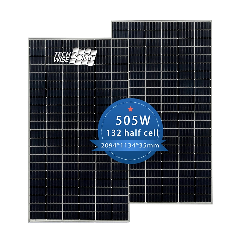 Good Price 505W Monocrystalline Silicon Solar Panel 10bb 132 Cells PV Modules