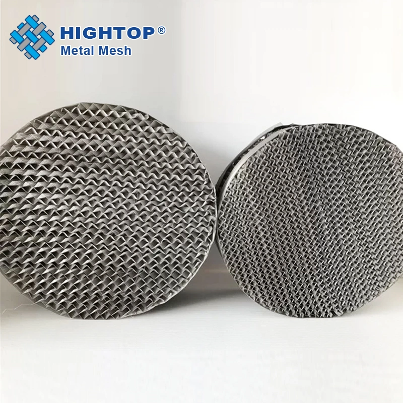 High Effectiveness Round Metal Wire Mesh Gauze Structured Packing for Absorption Towers