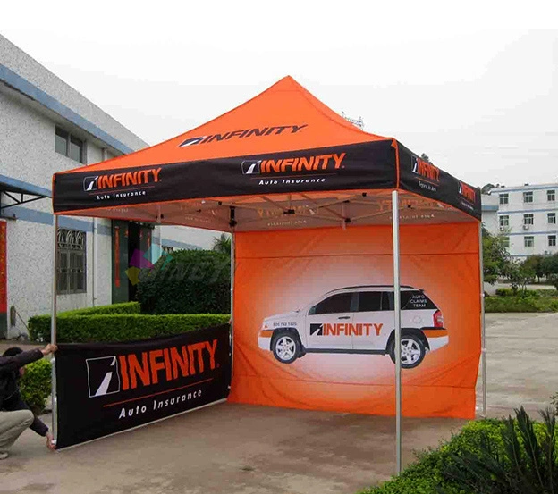 Budget Customizable Vibrant Printed Easy-to-Assemble Promotional Tents