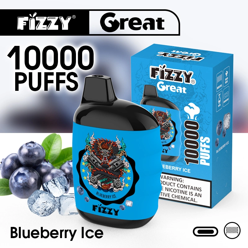 Best E Liquid Cigarette 10K Puffs Fizzy Cuvie Disposable Vape Popular in Australia