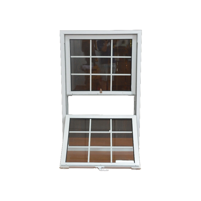 CE Approved Double Tempered Glazing Glass Crescent Lock Champagne Color Aluminum Alloy Double Hung Windows and Doors for Residential House