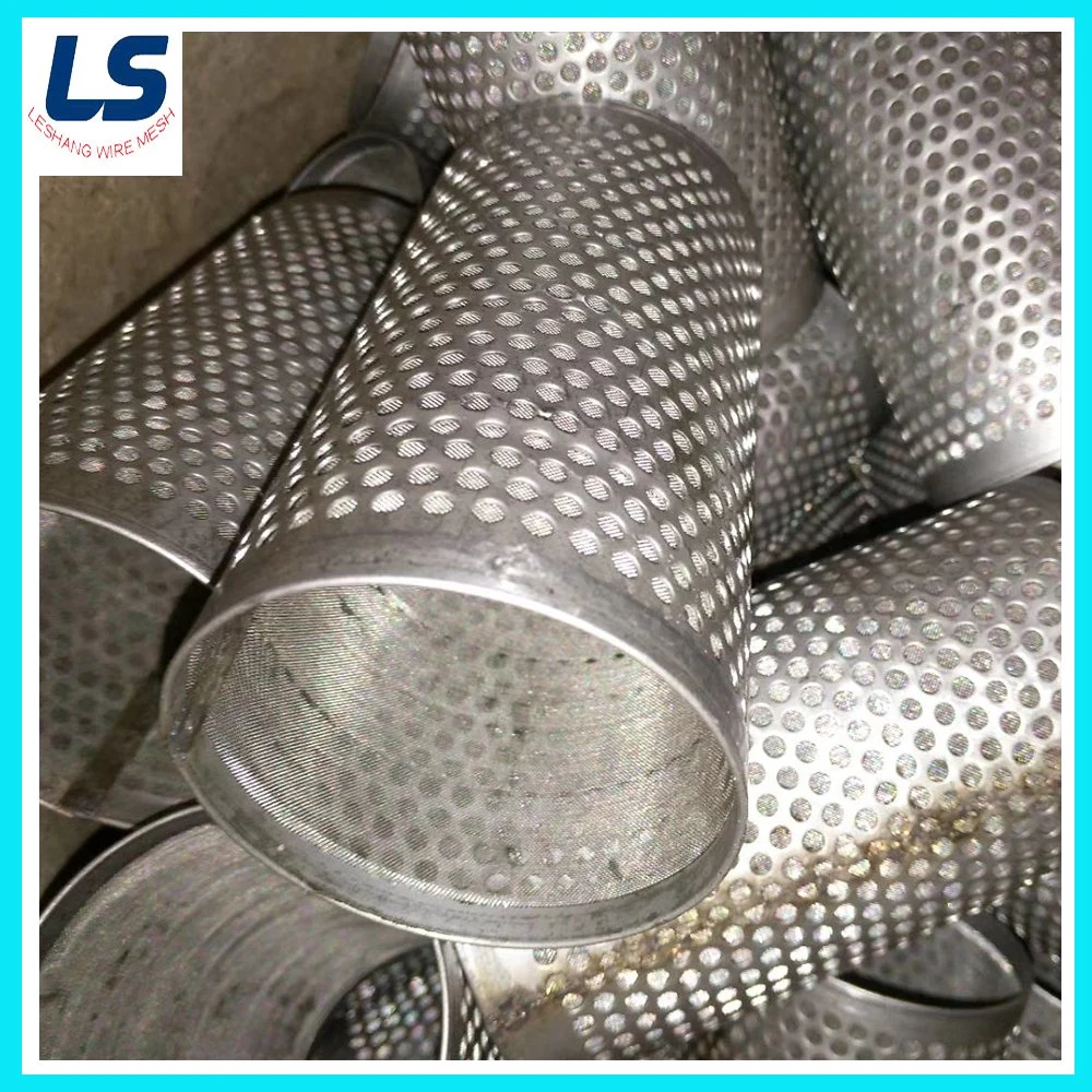 Rectangle Plain Weave Woven Wire Mesh, Stainless Steel Filter Cylinder