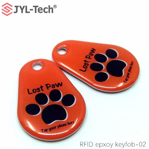 Serrure de porte numérique de gros de la carte à puce RFID Ntag215 Key Fob époxy