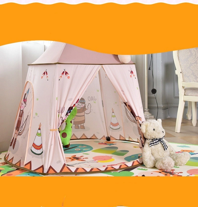 Indian Kiddie Tent Large Children Collapsible Game House Indoor Outdoor Portable Pop up Tent Wbb16354