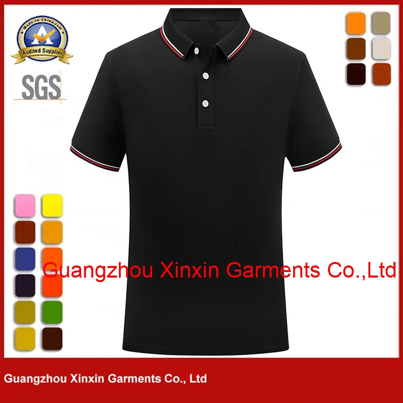 Apparel Sport Wear Men Clothing Golf Polo T Shirt Mesh 100% Polyester Red Quick Dry Polo Shirt Wholesale/Supplier P2201-6