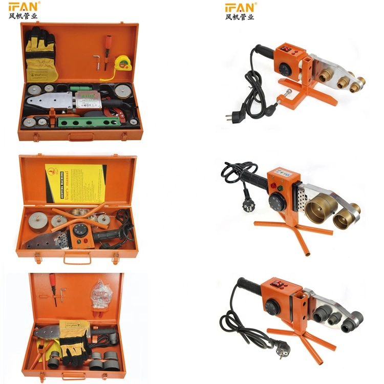 Gasoducto de alta calidad Ifan PPR Máquina de soldadura en caliente de 20-110mm soldadores de plástico tubo PPR