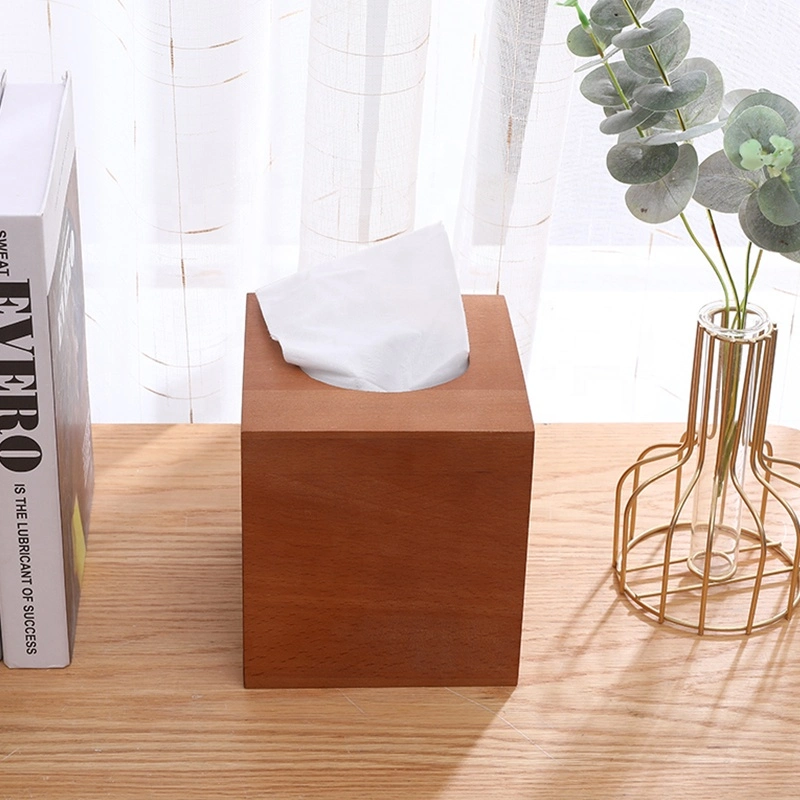 Customization Eco-Friendly Printed Wooden/Wood High Tissue Box