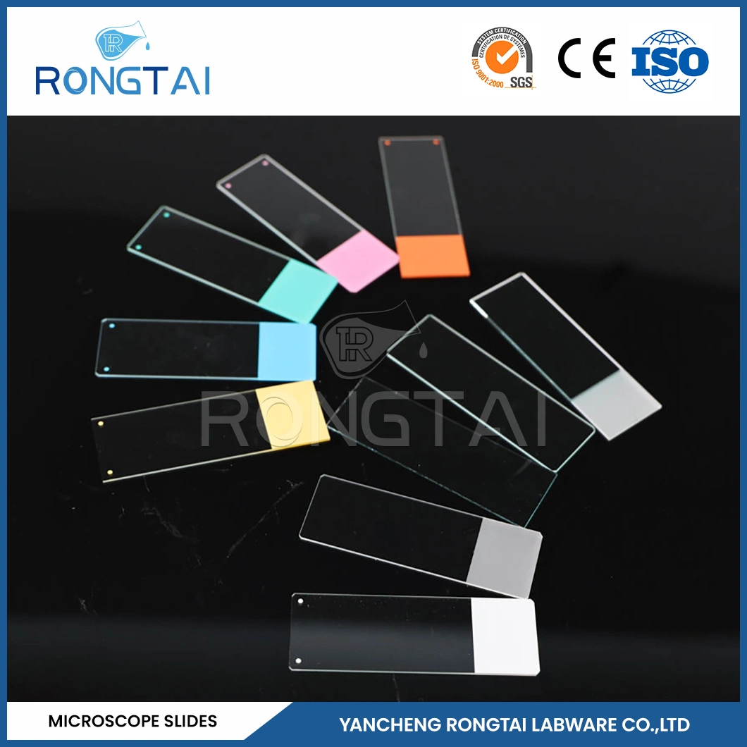 Rongtai Animal Cell Slide Factory Microscopic Slides Double Frosted China 7101 7102 7105 7107 7109 Micro Glass Cleaning Slide