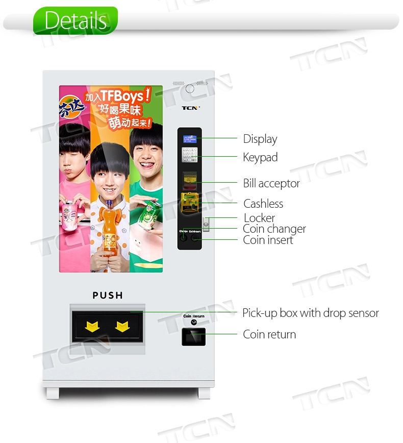 Large Screen Vending Machine for Drink/Pringles
