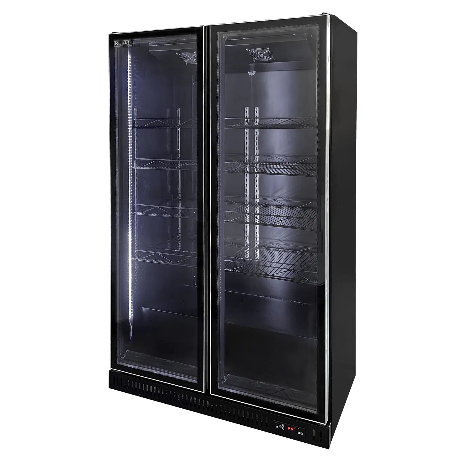 770L Double-Door LED Air-Cooled Frost-Free Flowers Display Refrigerated Cabinet