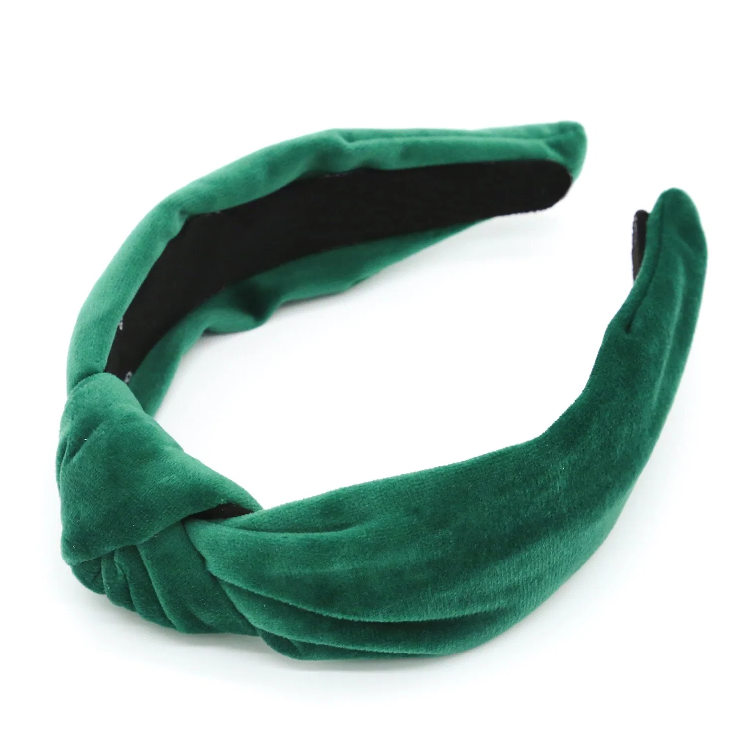 2024 Korea New Leather Wide-Brimmed Knotted Headband Fashion Simple Non-Slip Solid Color Hair Accessories