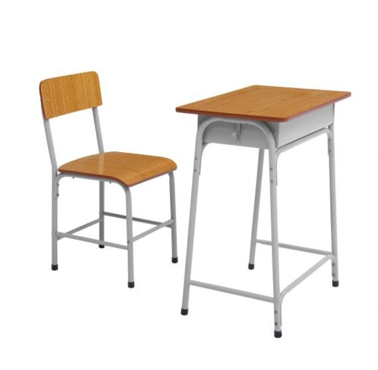 Single Student Desk Chair für Schule Klassenzimmer Möbel