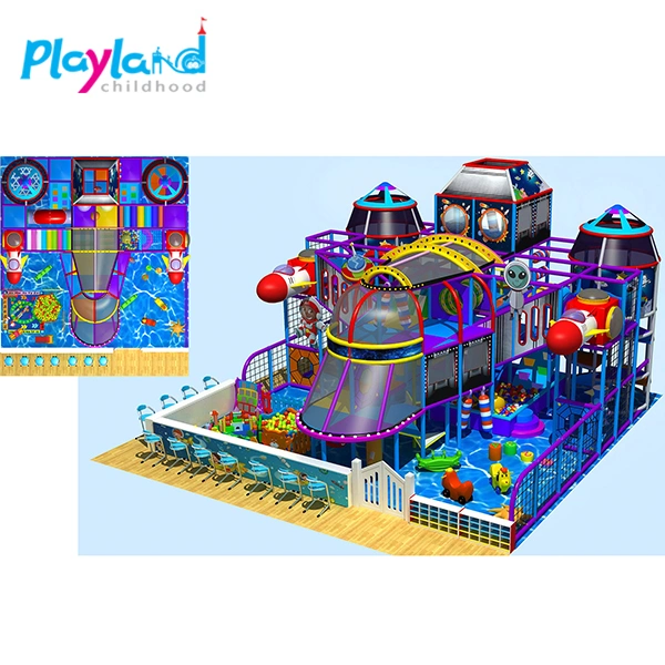 New Design Colorful Naughty Castle Plastic Kids Soft Indoor Playground