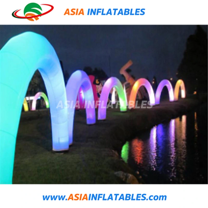 Color Changing Round Decorative Proposal Archway Inflatable Wedding Arch