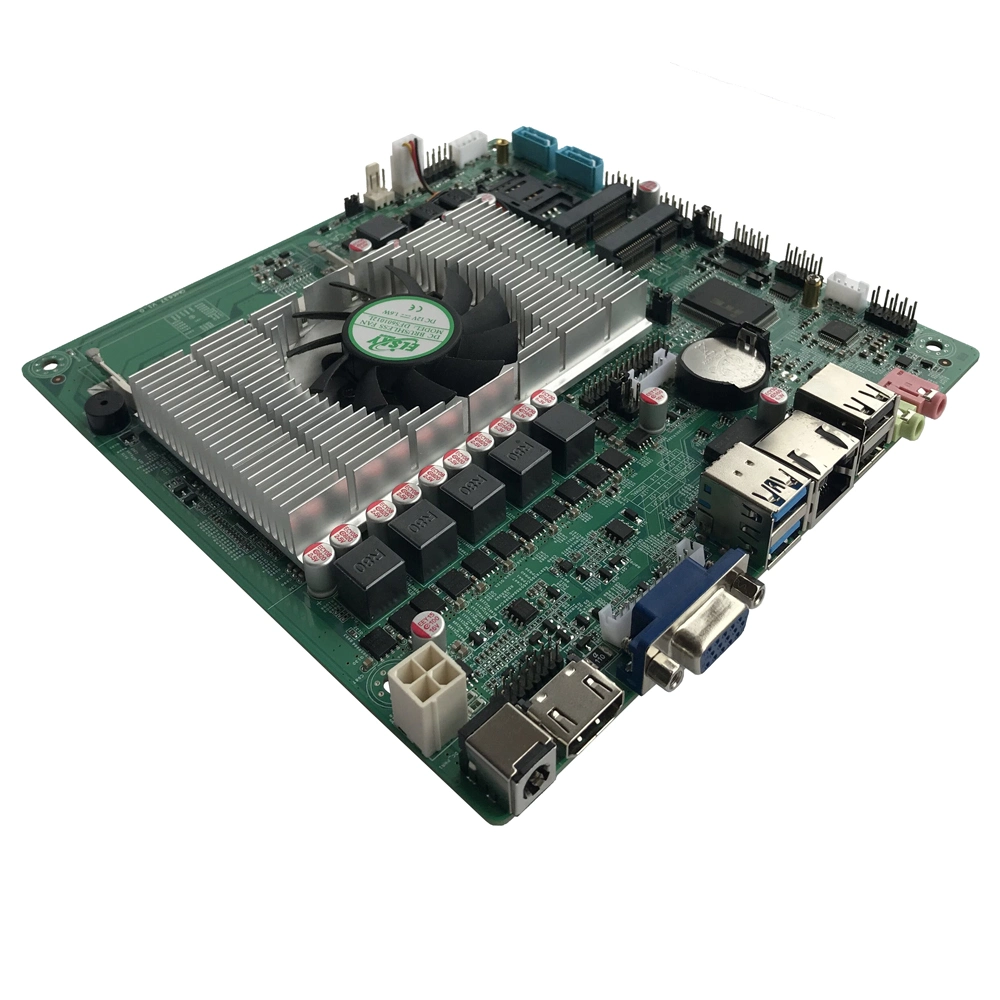 Processeur Elsky Qm6637 I3 avec chipset HM76 Celeron 1037u Carte mère industrielle Thin ITX LVDS à processeur double cœur 1,8 GHz