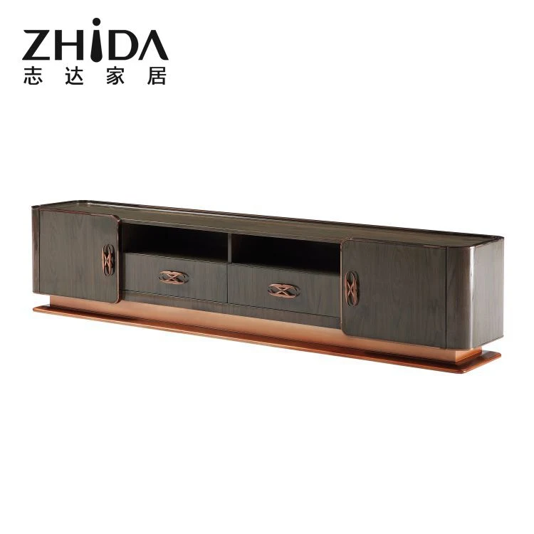 Home Furniture Living Room Furniture Set Hot Sale Hotel Villa Luxury TV Unit Cabinet Modern TV Stand with Drawer Made in China