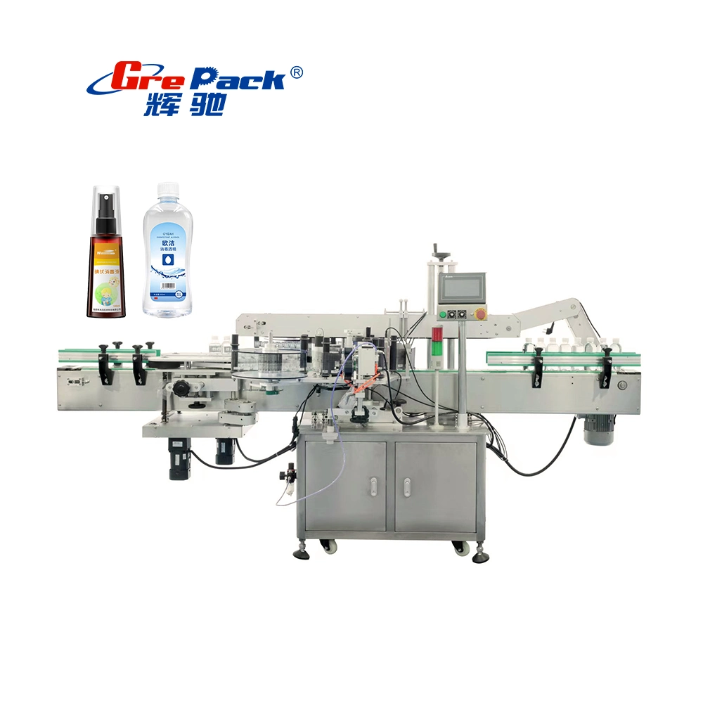 Automatic Double Side Labeling Machine for Round Flat Bottles