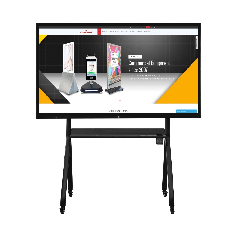 10.1" a 100" Pantalla de Publicidad LCD de Alta Luminosidad para Interiores y Exteriores Monitor Táctil de Capacitancia Infrarroja Montado en la Pared o en Soporte Pantalla Comercial de Pantalla Táctil