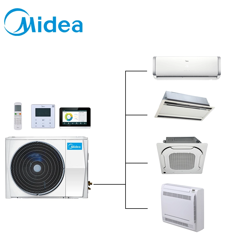 Midea 8kw 27000BTU silencio avanzada tecnología DC Vrf compresor de aire acondicionado para el hogar