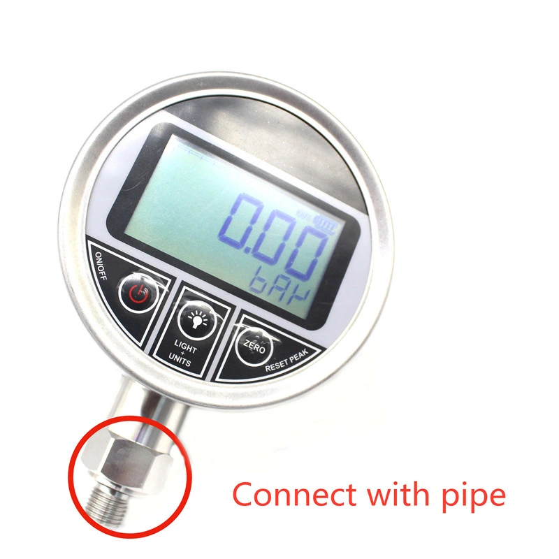 Medición de presión media de fluidos -0,1-0-100MPa manómetro de la batería