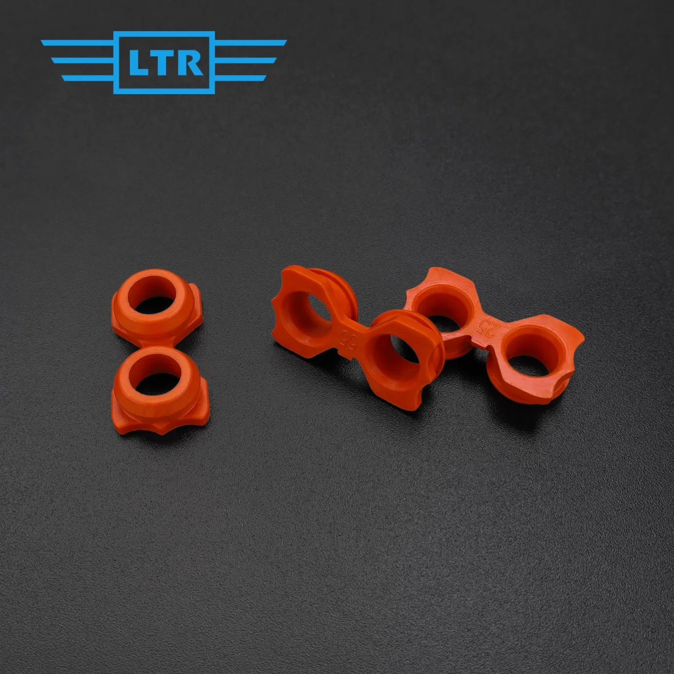 Customized Color Sir/FKM/EPDM/NBR Pipe Gasket Connector Rubber Parts