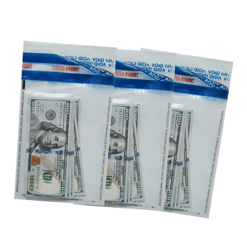 Security Closure Deposit Bank Coin Money Security Bag Customized Color and Size