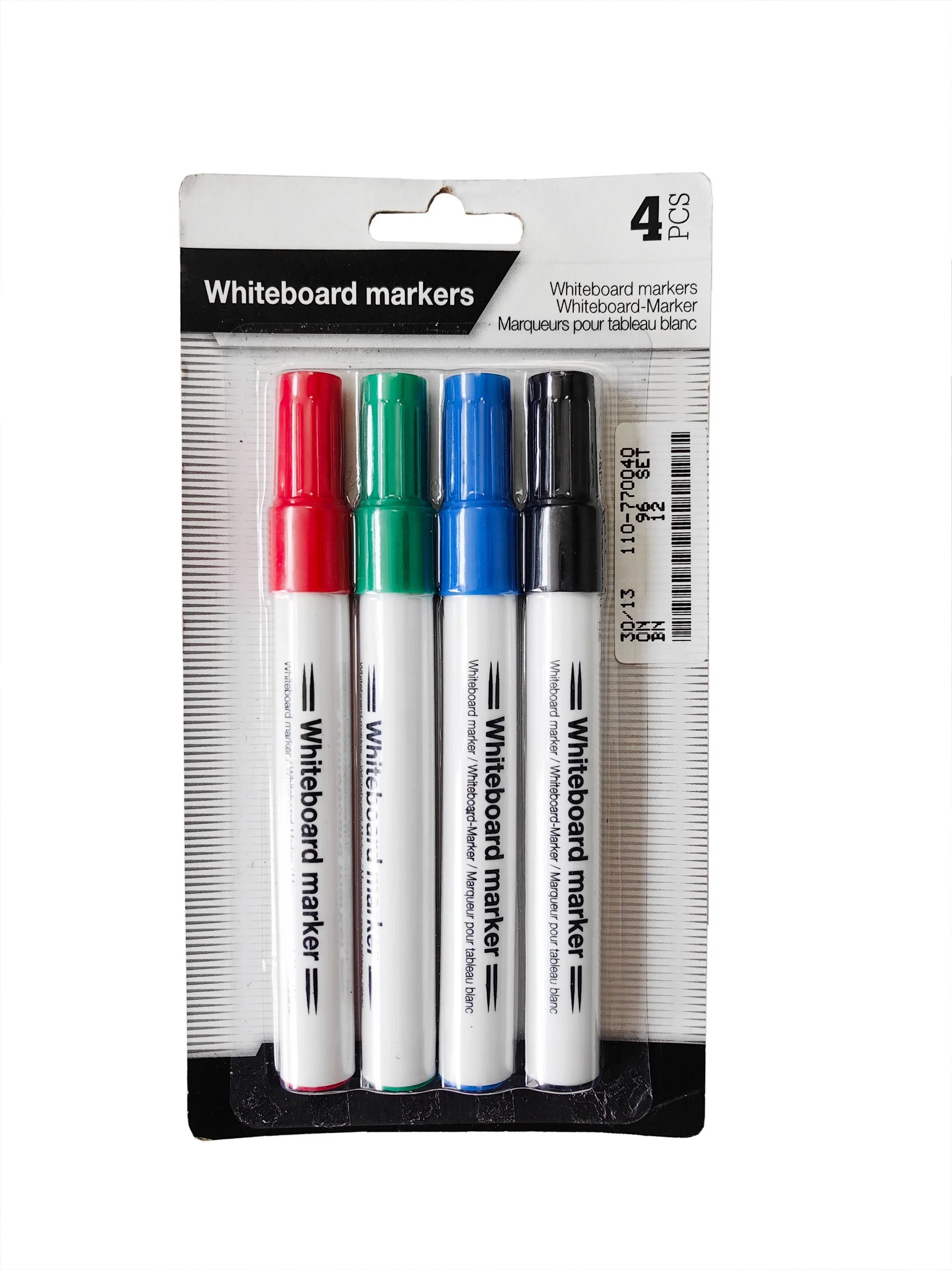 4 PCS Office Whiteboard Markers in Blister Card Whiteboard Marker School Stationery