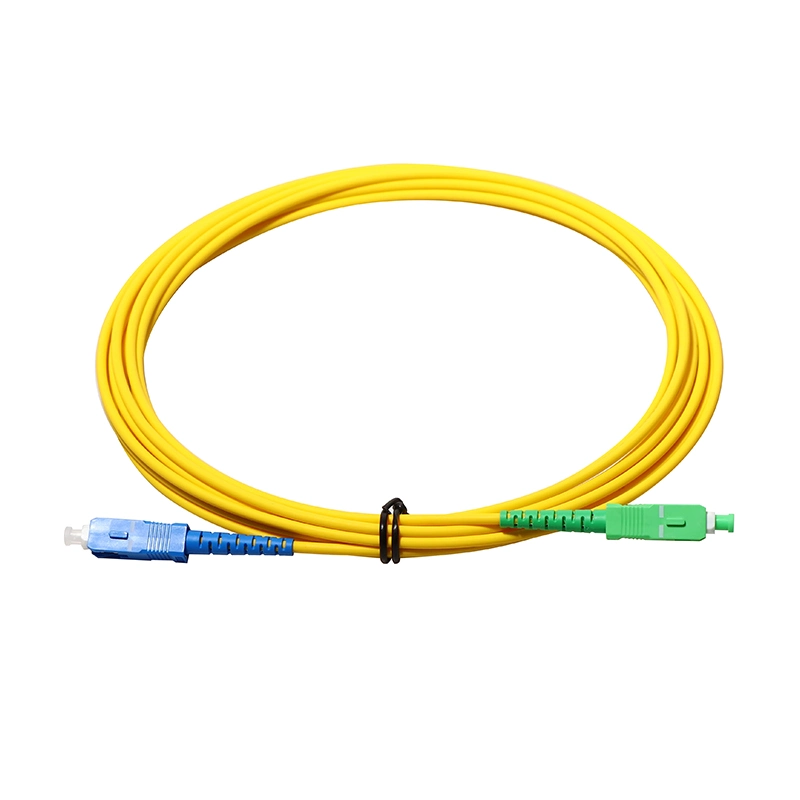 Cabo de fibra ótica SC/APC para SC APC Símplex/Dúplex G652D cabo multimodo de fibra óptica monomodo/Patchcord Óptico