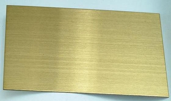 سعر المصنع عالي الجودة 430 201 304 316 ملفوفة باردة Slit Edge خط الشعر Titanium Gold Steel Sheet for Partition الشاشة