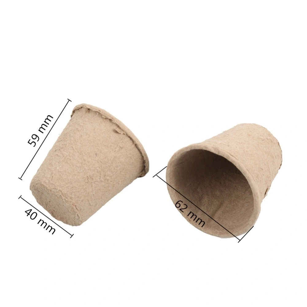 Plant Fiber Paper Pulp Plant Nursery Seedling Cultivate Biodegradable Round Cup