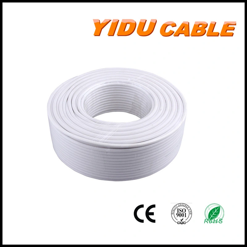 Cable de la cámara CCTV HD de doble escudo Sywv 75-7-9RG6 RG6/U Cable coaxial para TV por satélite de CATV