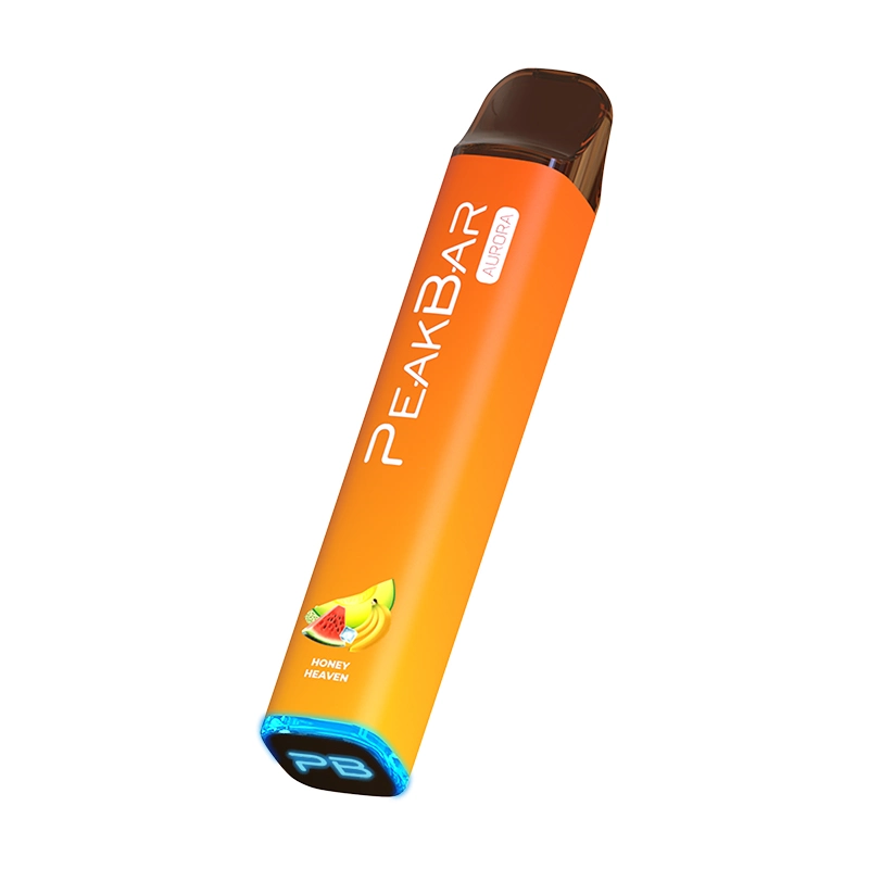 2022 Peakbar à chaud prix d'usine directement jetable Vape Pen Deux couleurs avec éclairage LED