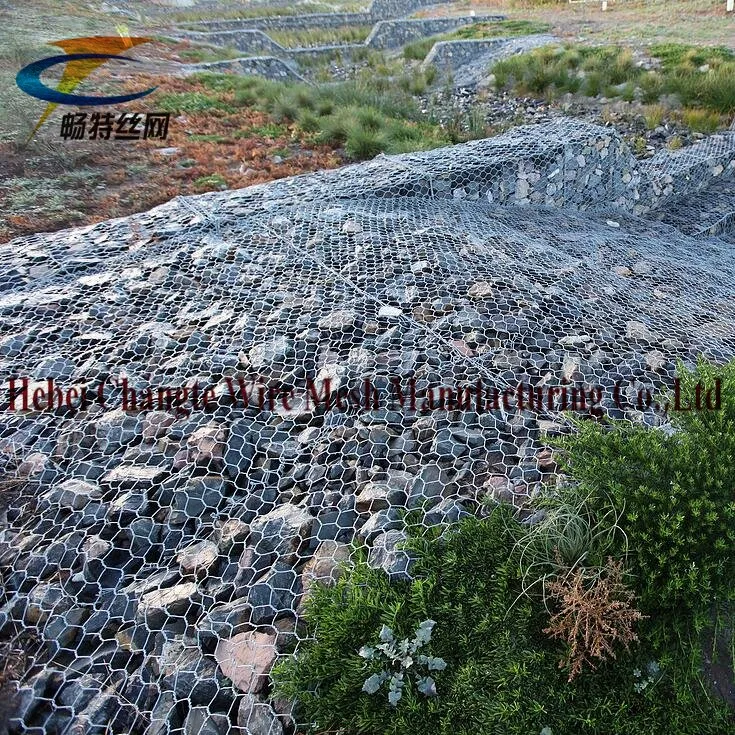 2m x 1m x 1m de acero galvanizado Gabion Box