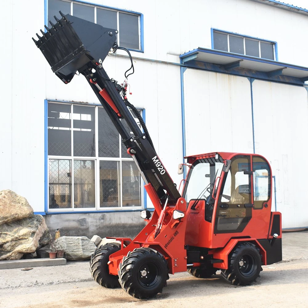 4X4 Mini Farm Machinery Equipment Root Grapple Forklift Loader for Agriculture