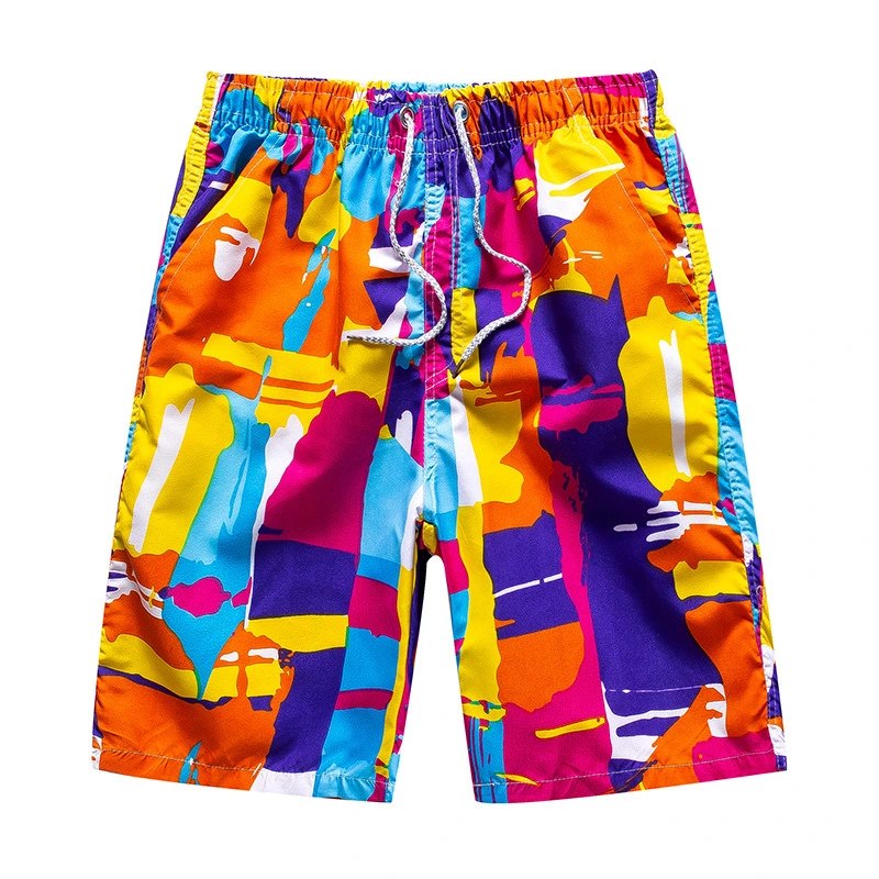 Summer Casual Beach Pants Custom Printed Men&prime; S Swim Sport Beach Shorts Pants in Stock for Cleanup